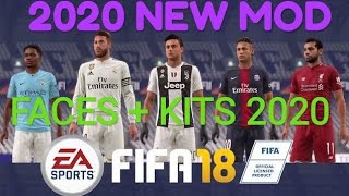 FIFA 18 NEW KITS AND FACES 2021 UPDATE MOD [upl. by Wren443]