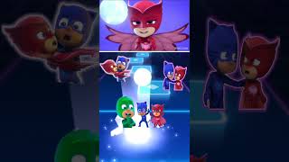 PJ Masks catboy x owlette love coffin dance Tiles hop viral song trending shorts [upl. by Orland]