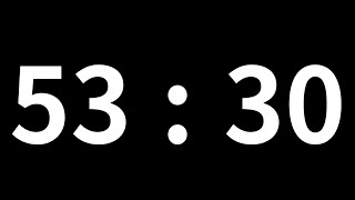 53분 30초 타이머｜53minute 30second timer｜3210 second timer｜Countdown with Alarm [upl. by Akedijn66]