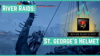 SAINT GEORGE ’S HELMET  TREASURES OF RIVER DEERIVER RAIDS  Assassins Creed Valhalla [upl. by Elda]