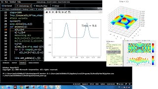 1D and 2D Wave propagation FDTD Method python Matlab [upl. by Lennej]