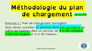 Méthodologie du plan de chargement otm bacpro transport [upl. by Idoux177]