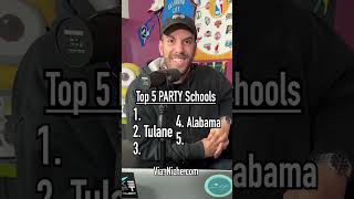 Guessing the TOP 5 PARTY SCHOOLS in the US shorts party college [upl. by Nareht370]