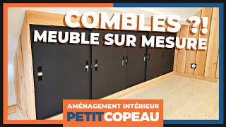 Aménager des combles  meuble et portes coulissantes sur mesure  Rénovation extrême [upl. by Neveda]