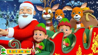 Jingle Bells Christmas Song Nursery Rhymes And Cartoon Videos by Little Treehouse [upl. by Aissatsana]