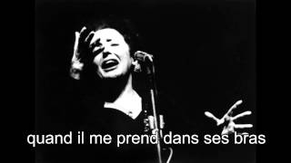 Edith Piaf  La vie en rose 1946 With lyrics [upl. by Pantia]