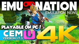 EMUNATION Zelda BOTW Emulator Test Pushed to 4K SPOILER FREE [upl. by Darmit]