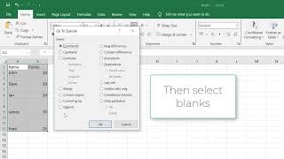 Remove blank rows in Microsoft Excel [upl. by Budge]