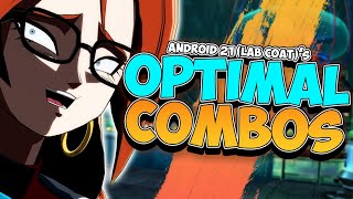 ANDROID 21 LAB COAT OPTIMAL COMBOS [upl. by Anaitat]