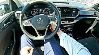 2022 VW TCross Life  10l TSI 110hp 7DSG   POV Test Drive [upl. by Imak]