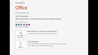 Microsoft Office 2024 Ücretsiz Full Sürüm Kurulum [upl. by Anpas]