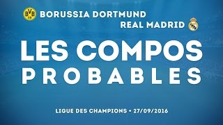 Borussia Dortmund  Real Madrid  les compos probables [upl. by Ahsineb434]