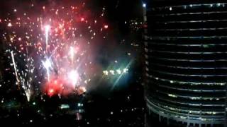 Malaysia 2009 KLCC New Year Fireworks Display [upl. by Rahmann226]