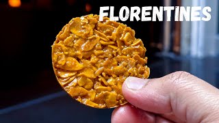 How to make almond florentines  chocolate dipped florentines [upl. by Adnilreh]