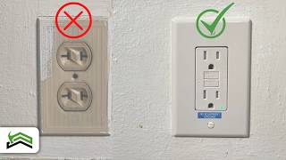 How To Replace An Old 2 Prong Outlet Using 3 Prong GFCI [upl. by Anaylil]