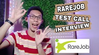 RAREJOB TEST CALL AND INTERVIEW 2021  WORK FROM HOME AND MAKE MONEY ONLINE as ESL TEACHER [upl. by Neros]