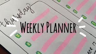 Weekly Planner  for beginners [upl. by Anifled]