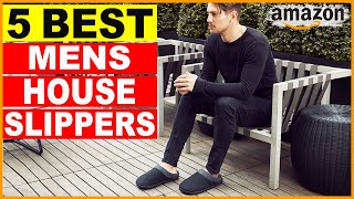 Top 5 Best Mens House Slippers 2024 [upl. by Alhahs778]