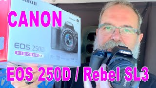 Canon EOS 250D  Rebel SL3 Essai  Review  EN FRANÇAIS [upl. by Humpage508]