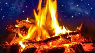 Campfire amp River Night Ambience 10 Hours  Nature White Noise for Sleep Studying or Relaxation [upl. by Lazar]