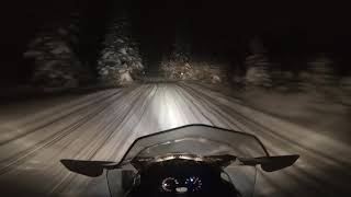 SkiDoo Expedition Sport Gen 4 Night Ride 4K Video [upl. by Qidas]