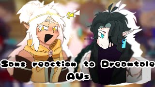 Sans aus reaction to Dreamtale aus  Gacha Clob [upl. by Holna]