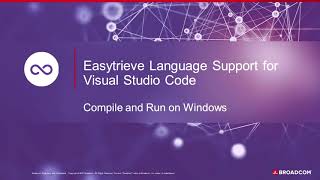 Easytrieve Visual Studio Code Extension Compile and Run on Windows [upl. by Imeon]