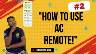 How to use AC remote Demo  Full Explain air conditioner Remote Daikin All brand remote Acwala24x7 [upl. by Salta]