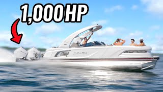 Worlds Fastest Pontoon 1000 HP [upl. by Akisej316]