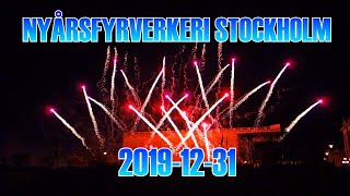 Fyrverkeri Stockholm nyårsafton 20191231 [upl. by Standice]