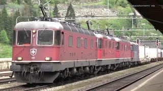 Bahnland Schweiz GotthardbahnFerrovia del Gottardo Nordrampe im Juli 2014  Göschenen [upl. by Eanom]