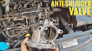 VOLKSWAGEN TDI ANTISHUDDER VALVE OR DIESEL THROTTLE BODY CLEANING  POLOVENTORAPID [upl. by Omsoc784]