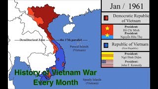 History of Vietnam War Every Month [upl. by Nakah]