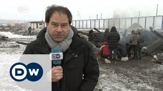 Refugees stuck in improvised camp in Serbia  DW News [upl. by Ahsyekat369]