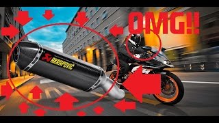 BRUTAL KTM RC125 EXHAUST SOUND COMPILATION  AKRAPOVIC MIVV [upl. by Heilman436]