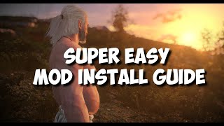 How to install Witcher 3 Mods IN JUST ONE MINUTE [upl. by Curley]