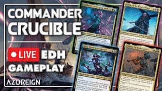 Commander Crucible  Hakbal vs Sefris vs Alela vs Coram [upl. by Hanauq]