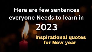 Happy new year quotes 2023  Best inspirational quotes for new year [upl. by Cnut]