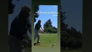 Greenskeeper hit my tee shot golf golfequipment golfcourse [upl. by Emie]