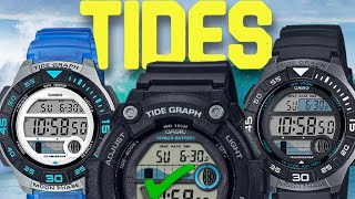 Set Tide Graph and Moon Phase on Casio Watches Easily [upl. by Atinra]