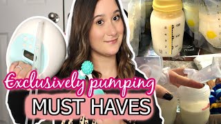 BREASTFEEDINGPUMPING MUST HAVES  EXCLUSIVELY PUMPING  SUPPLEMENTS PUMPS STORAGE [upl. by Harbot]