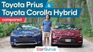 Toyota Corolla Hybrid vs Toyota Prius [upl. by Llenrup]