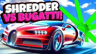 Testing a Bugatti Against a GIANT CAR SHREDDER in BeamNG Drive Mods [upl. by Son]