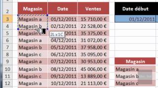 Excel 2007  Calculez un chiffre daffaires compris entre deux dates [upl. by Amsaj]