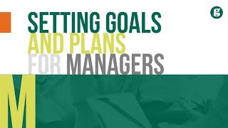 Setting Goals and Plans for Managers [upl. by Tennes]