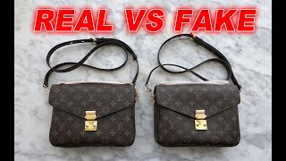 Real vs Fake LV Monogram Pochette Metis Bag From Suplook [upl. by Katinka168]