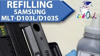 How to Refill SAMSUNG MLTD103L MLTD103S 103 series Toner Cartridges [upl. by Ajat]