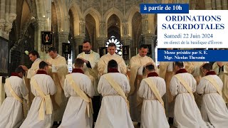 DIRECT Ordinations sacerdotales  Samedi 22 juin 2024 [upl. by Akeenat]