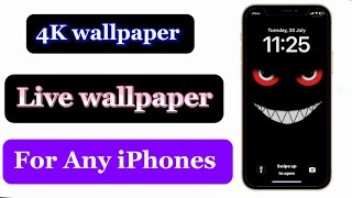 How To Get Wicked smile4K Live Wallpaper For Any iPhone [upl. by Oht]