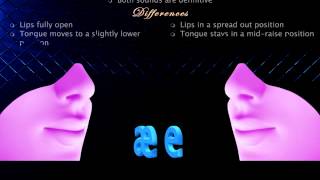 English pronunciation – Comparison – Short vowels  æ  vs  е  – Phonetics – IPA [upl. by Navannod]